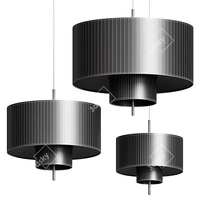 Contemporary Margin Pendant Lighting 3D model image 2