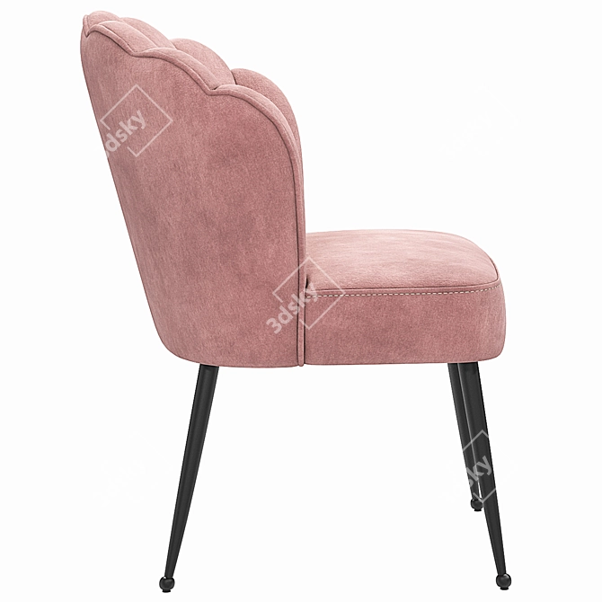 Pippa Dining Chair Velvet Collection 3D model image 3