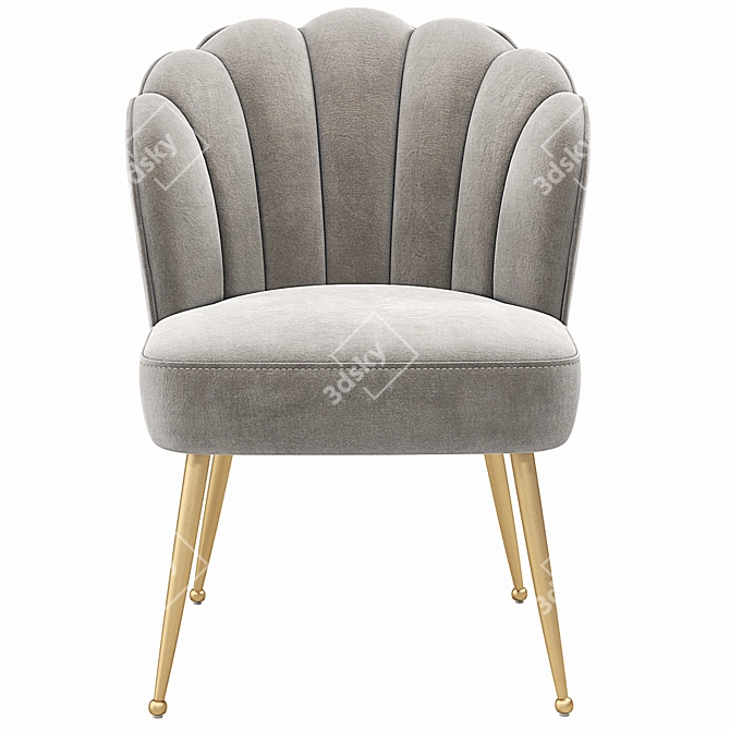 Pippa Dining Chair Velvet Collection 3D model image 4