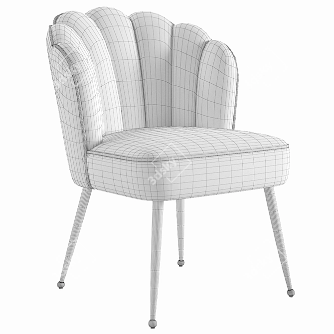 Pippa Dining Chair Velvet Collection 3D model image 6