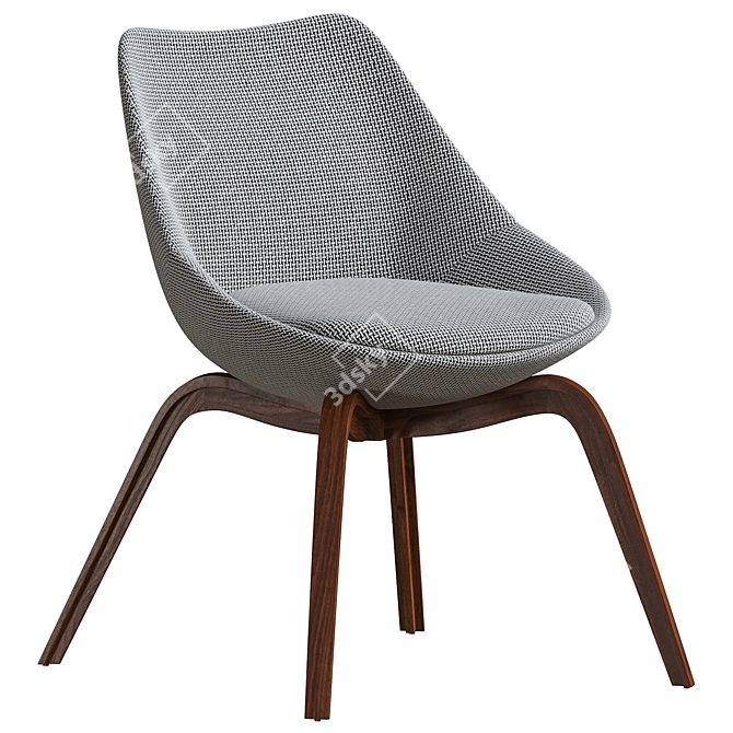 Elegant Porada Penelope Chair 3D model image 1