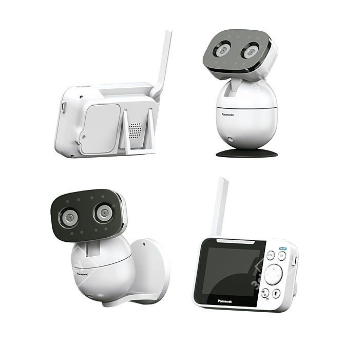 Surveillance Camera System Kit 3D model image 3