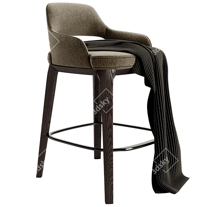 Modern Chic Poliform Sophie Stool 3D model image 1