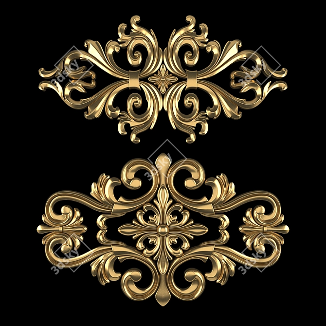 Luxury Ornament Design Collection 3D model image 1