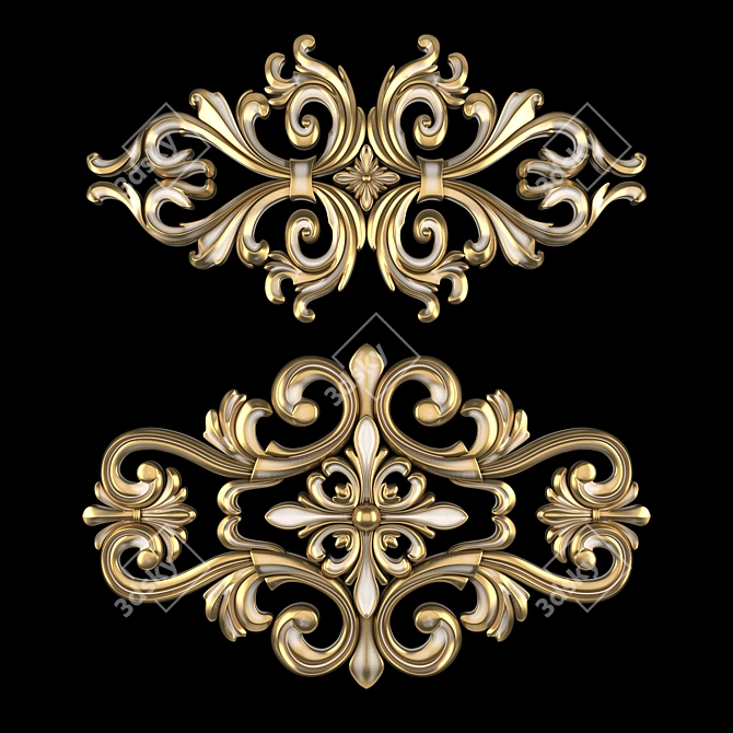 Luxury Ornament Design Collection 3D model image 3