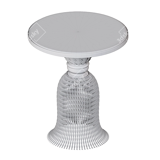 Luxury Marble Table with Tassels 3D model image 3