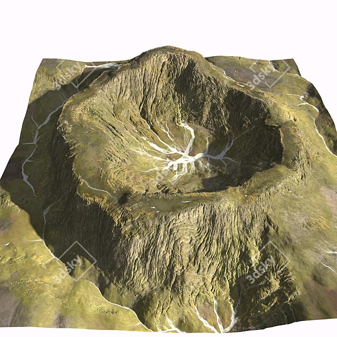 8K Real-Scale Mountain Model 3D model image 3