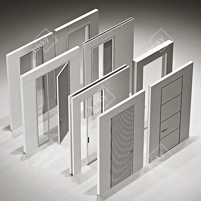  Stylish Rimadesio Doors Collection 3D model image 7