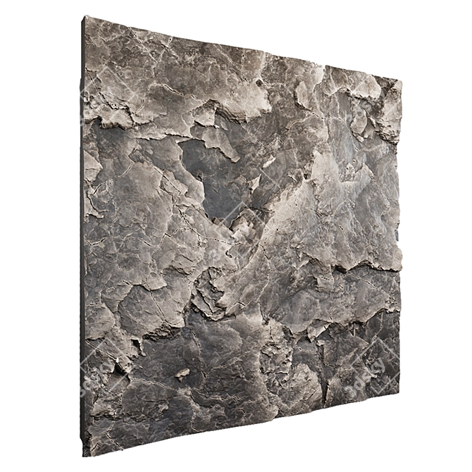 Decor Stone Wall Panel 3D model image 2