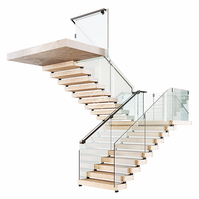 Modular Staircase Collection 3D model image 1