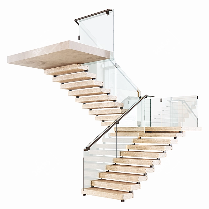 Modular Staircase Collection 3D model image 2