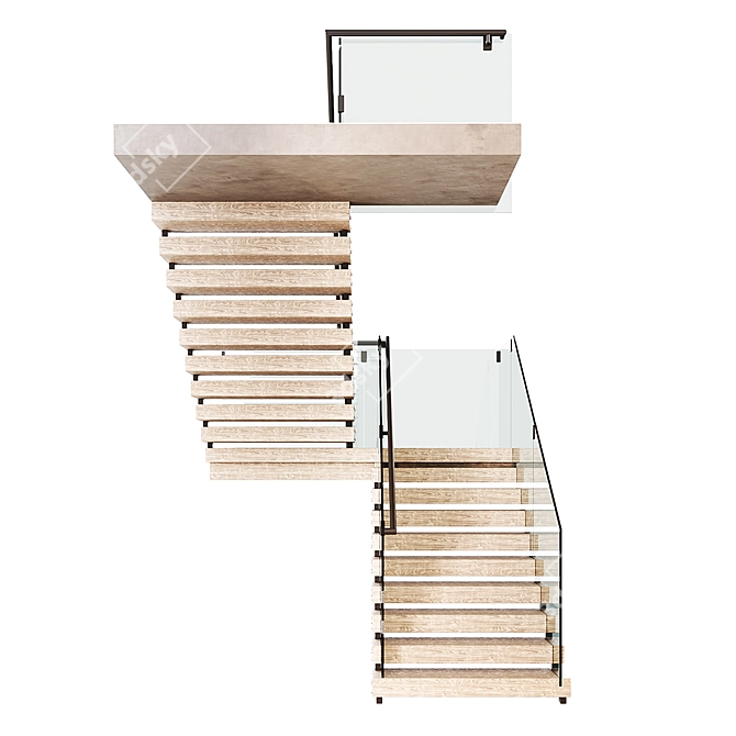 Modular Staircase Collection 3D model image 3