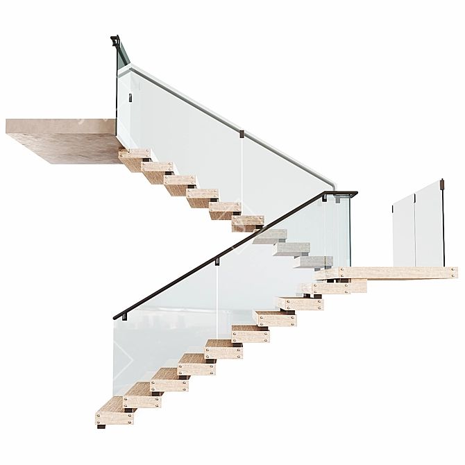 Modular Staircase Collection 3D model image 4