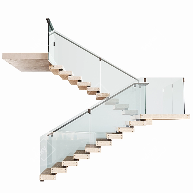 Modular Staircase Collection 3D model image 5