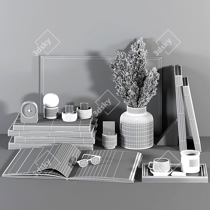 Elegant 3D Decor Set - VRay 3D model image 5