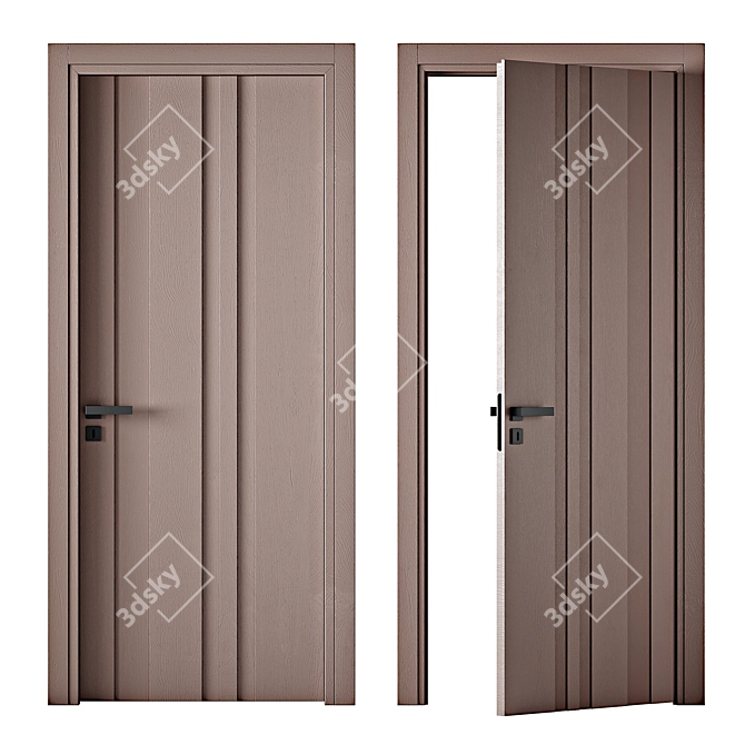 Modern Interior Doors Collection 3D model image 3