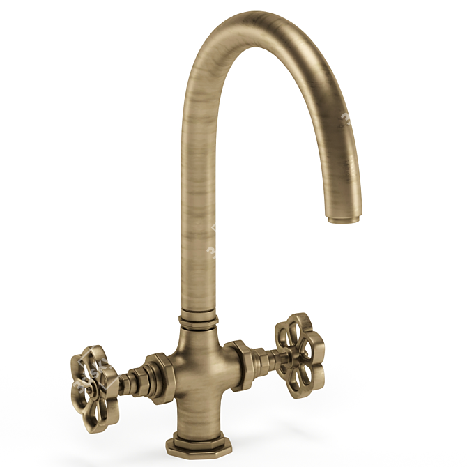 Classic Articulated Pot Filler Faucet 3D model image 5