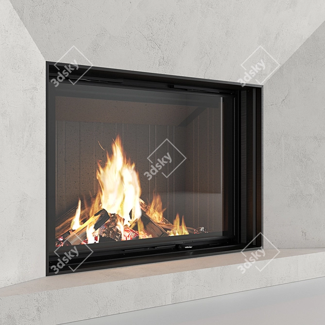 Impression Fireplace Wall Set 29 3D model image 2