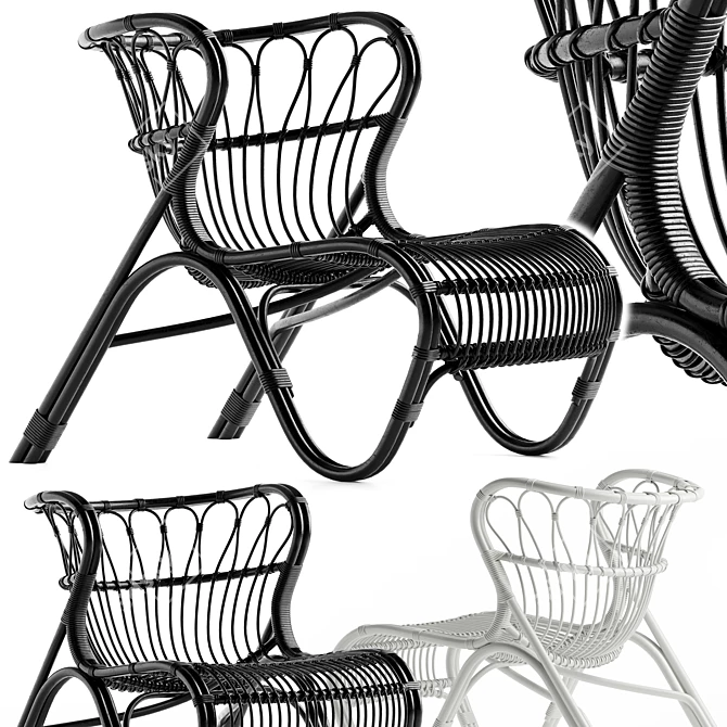 Elegant Saint Kitts Chair, Modern 3D model image 1