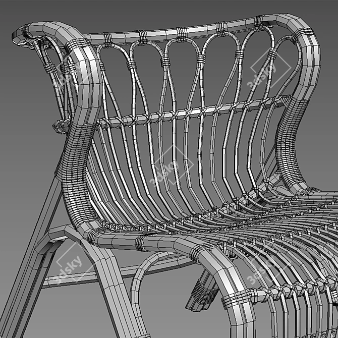 Elegant Saint Kitts Chair, Modern 3D model image 7