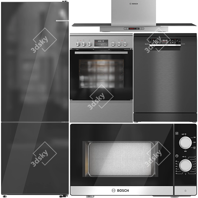 Bosch Collection: High-Resolution Appliance Set 3D model image 1