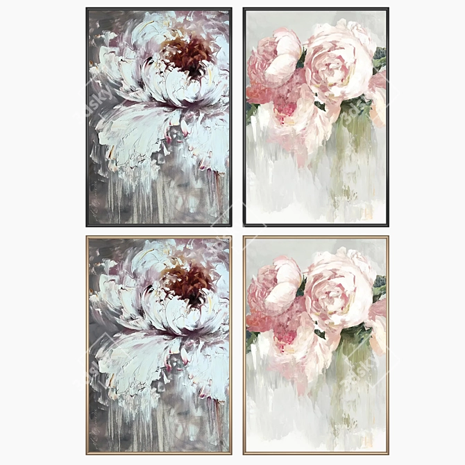 Artwork Set with Frame Options 3D model image 2