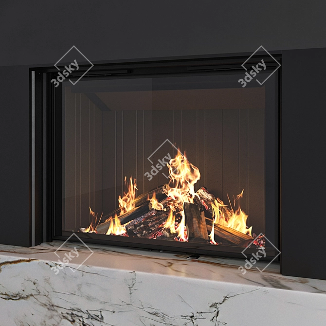 Romotop IMPRESSION 2G L Fireplace Wall 3D model image 5