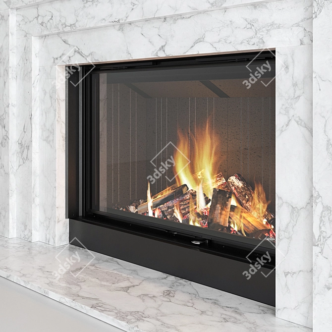 Romotop IMPRESSION 2G Fireplace Wall 3D model image 4