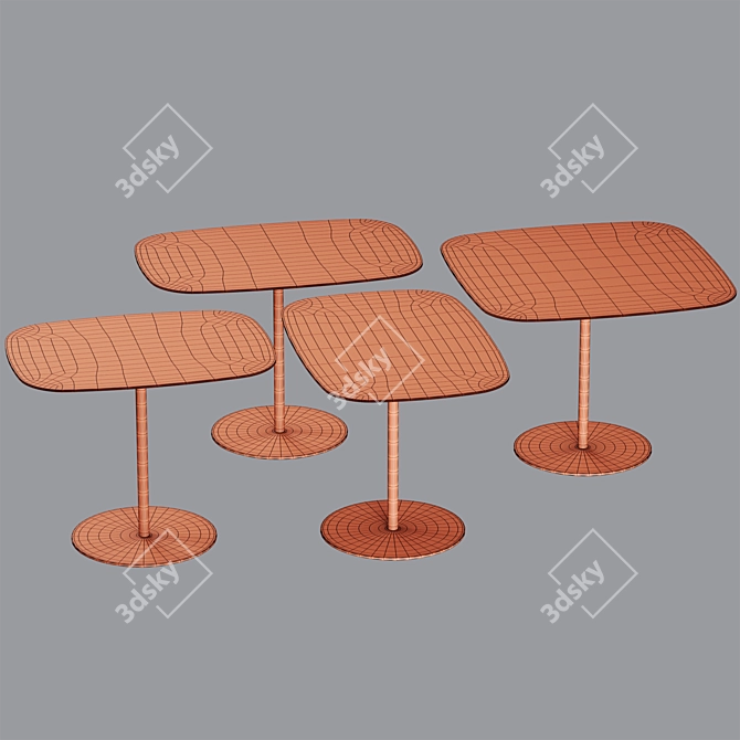 Modern Floyd Table Living Divani 3D model image 7