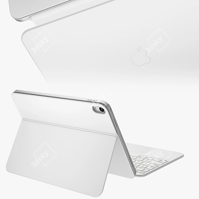  Digital Tablet and Keyboard Bundle 3D model image 4