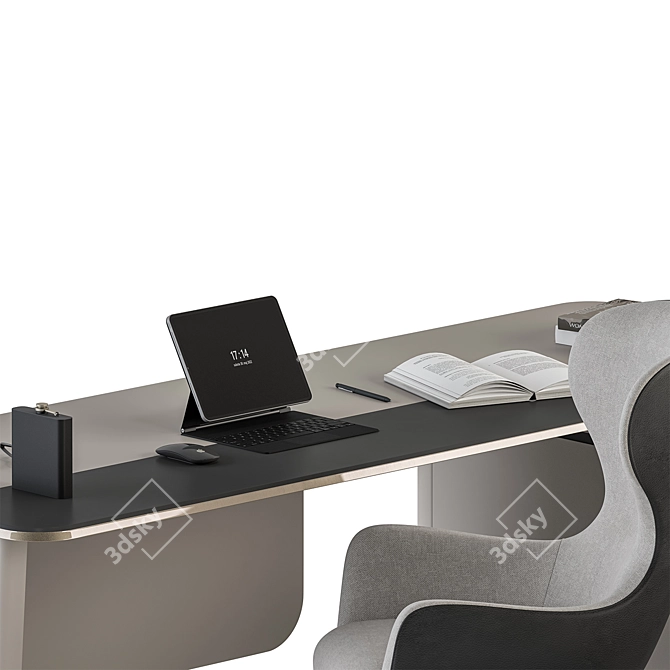 Executive Desk - Modern Office Furniture 3D model image 4