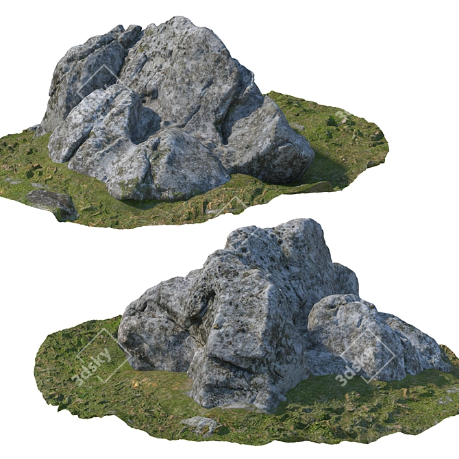 Landscaping Stone Set - 3D Models 3D model image 2