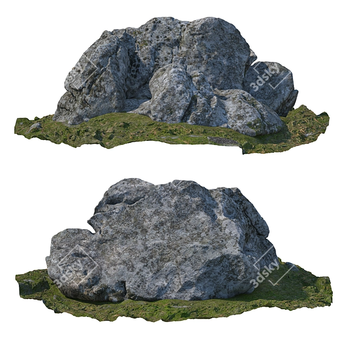 Landscaping Stone Set - 3D Models 3D model image 3