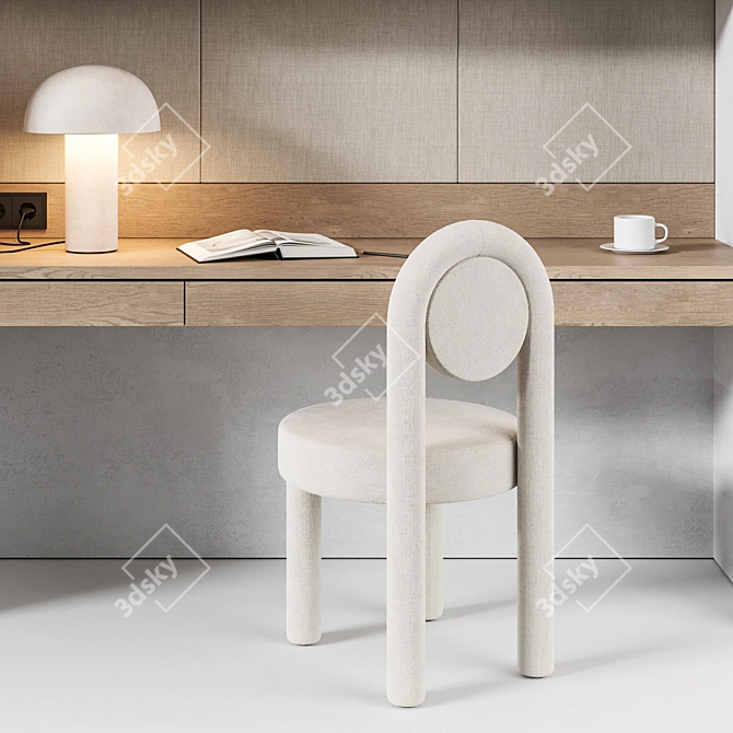 Modern Workstation Furniture Set 3D model image 9