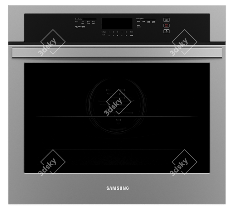 Samsung Electric Wall Ovens Set 3D model image 3