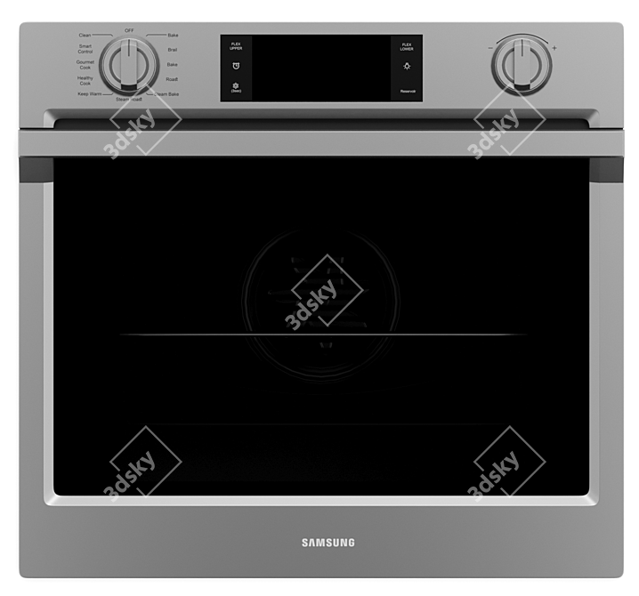 Samsung Electric Wall Ovens Set 3D model image 5