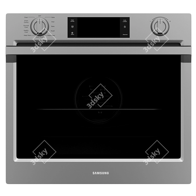 Samsung Electric Wall Ovens Set 3D model image 10