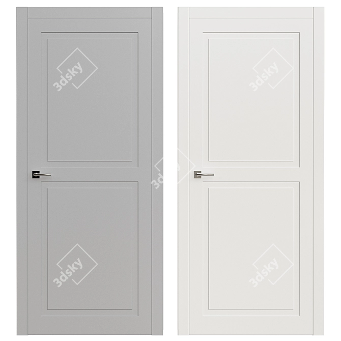 203 Model Interior Door Variants 3D model image 1