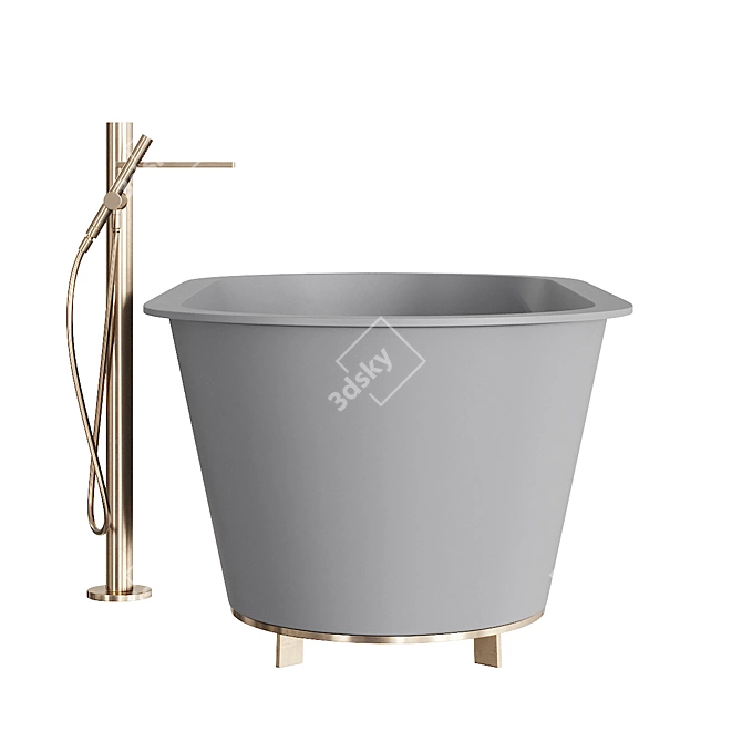 Ottavia Livingtec Oval Bathtub 3D model image 2