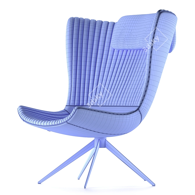 Elegant Colibri Dining Chair 3D model image 4