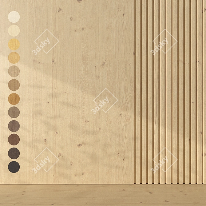 Premium Oak Textures Pack 3D model image 1