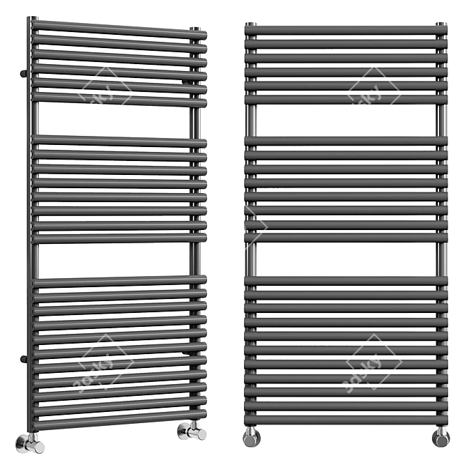 VULCANO T Towel Rail Options 3D model image 1