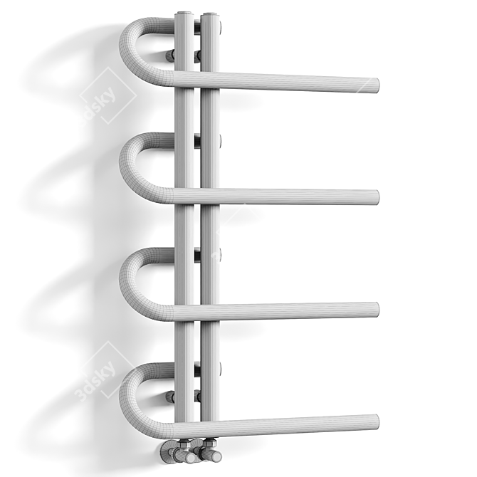 Stainless Steel Dq Jango Towel Rail 3D model image 3