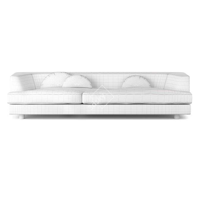 Hornbake Serene Square Sofa 3D model image 3