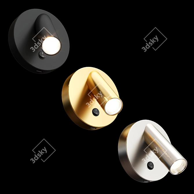 Adjustable Modern Forms Reading Light 3D model image 2