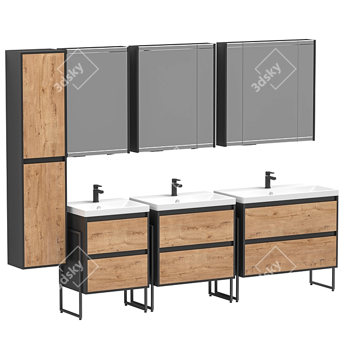 Stworki Kronborg Bathroom Furniture 3D model image 1