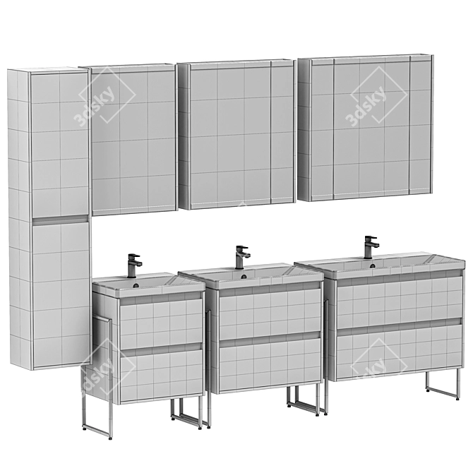 Stworki Kronborg Bathroom Furniture 3D model image 4