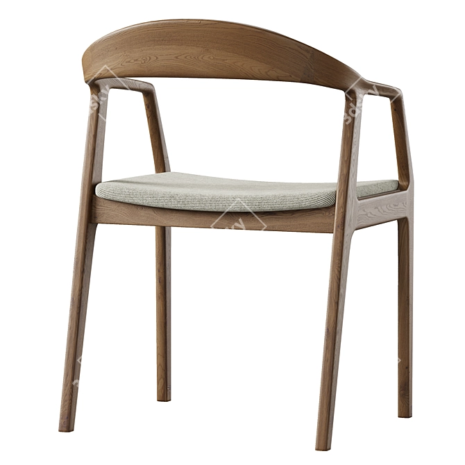 Sapporo Upholstered Chair, DeepHouse 3D model image 4