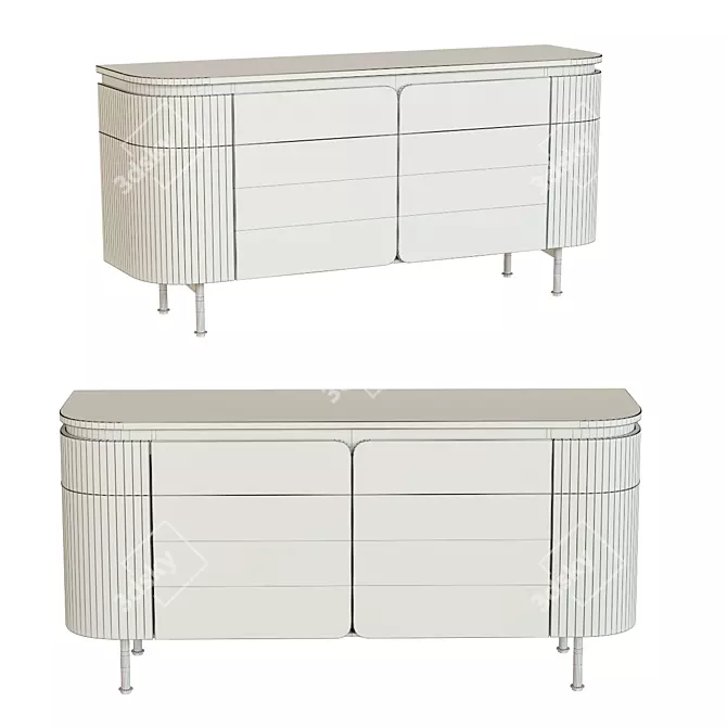 elegant Grace sideboard in Kare 3D model image 3