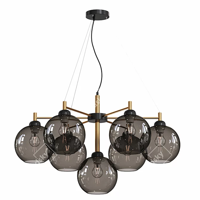 Modern Design Light Fixture 3D model image 1